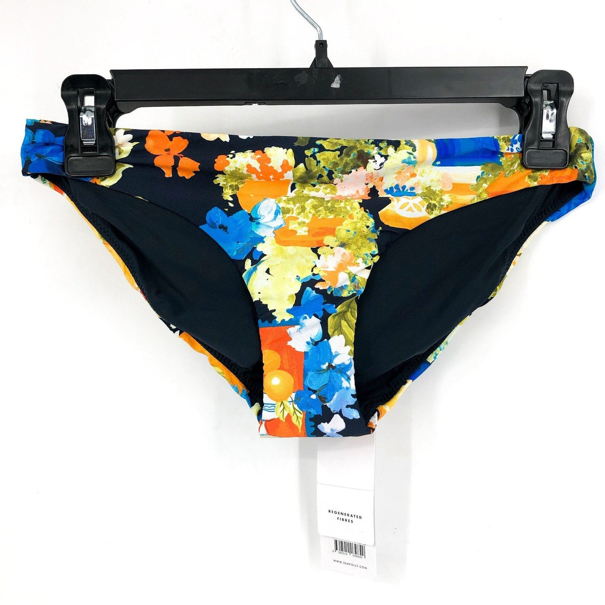 SEAFOLLY Women's Ciao Bella Hipster Swim Bottom Size 6 Blue Floral Printed NWT