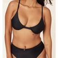 ANDIE SWIM Women's The Sicily Bikini Top Small Black Underwired Swim NWT