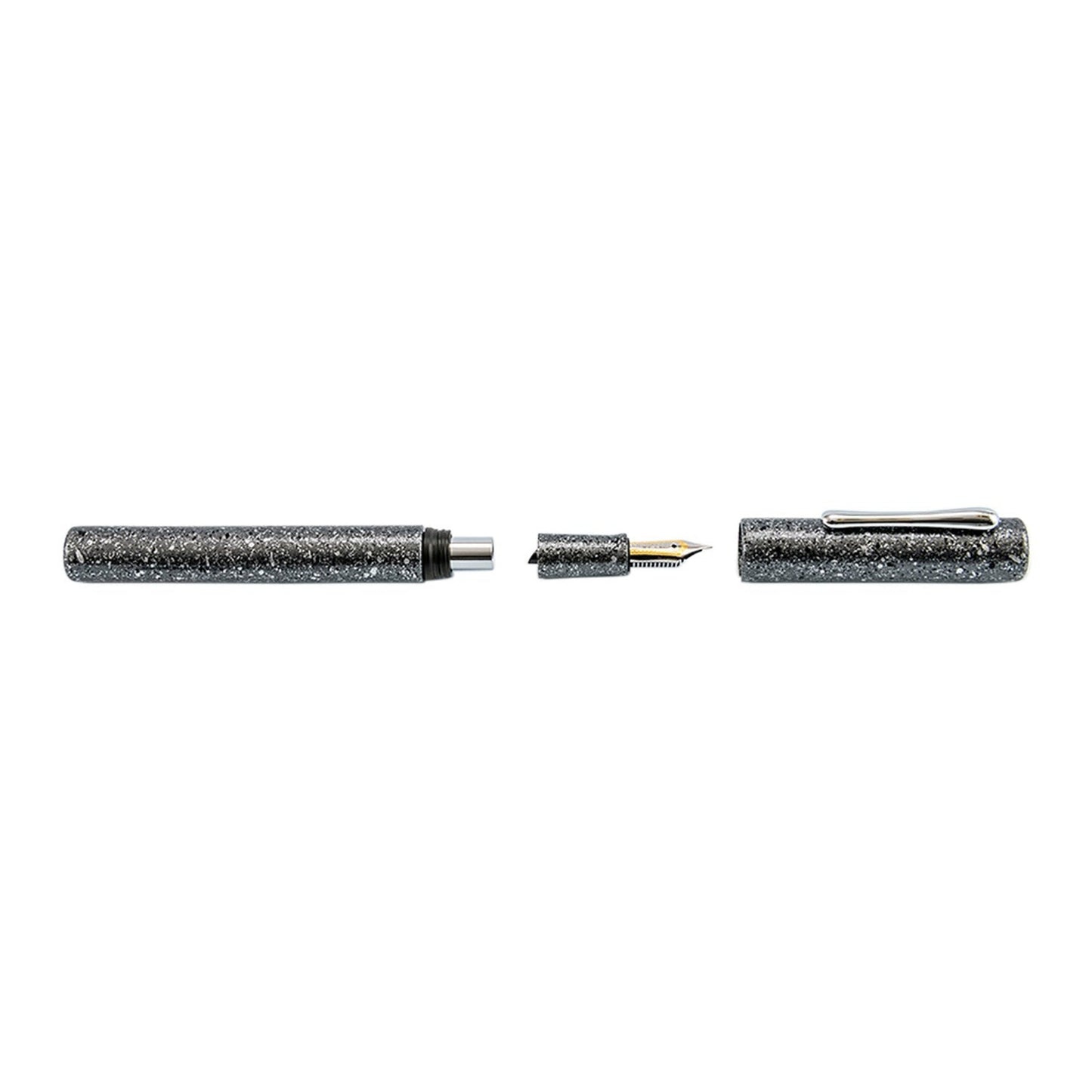Taccia Granite Stone Fountain Pen - Black CT