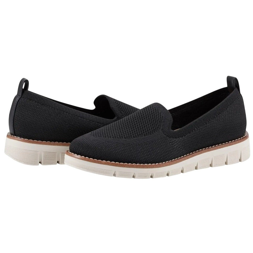Easy Spirit Womens Valina Casual Shoes Size 6 M Black Slip On Loafers NIB