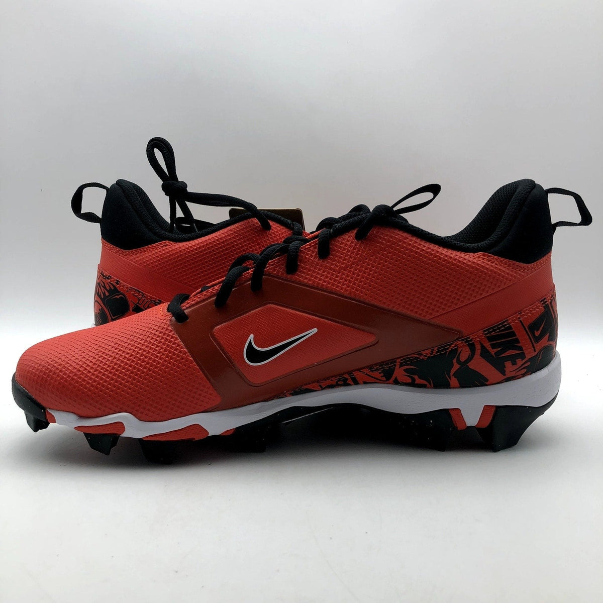 Nike Men's Alpha Menace 4 Shark SE Football Cleats Size 10 Red Black NWOB