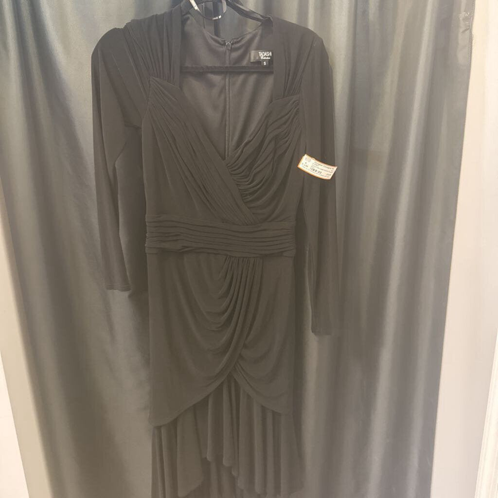 Tadashi Mid Length Ruched LS EVENING S